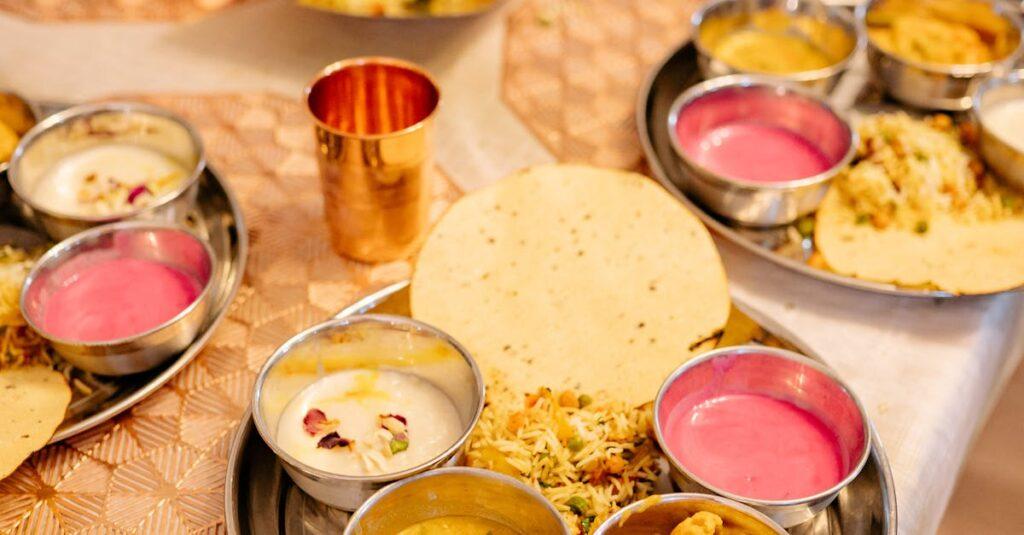 Plates of Food on the Table